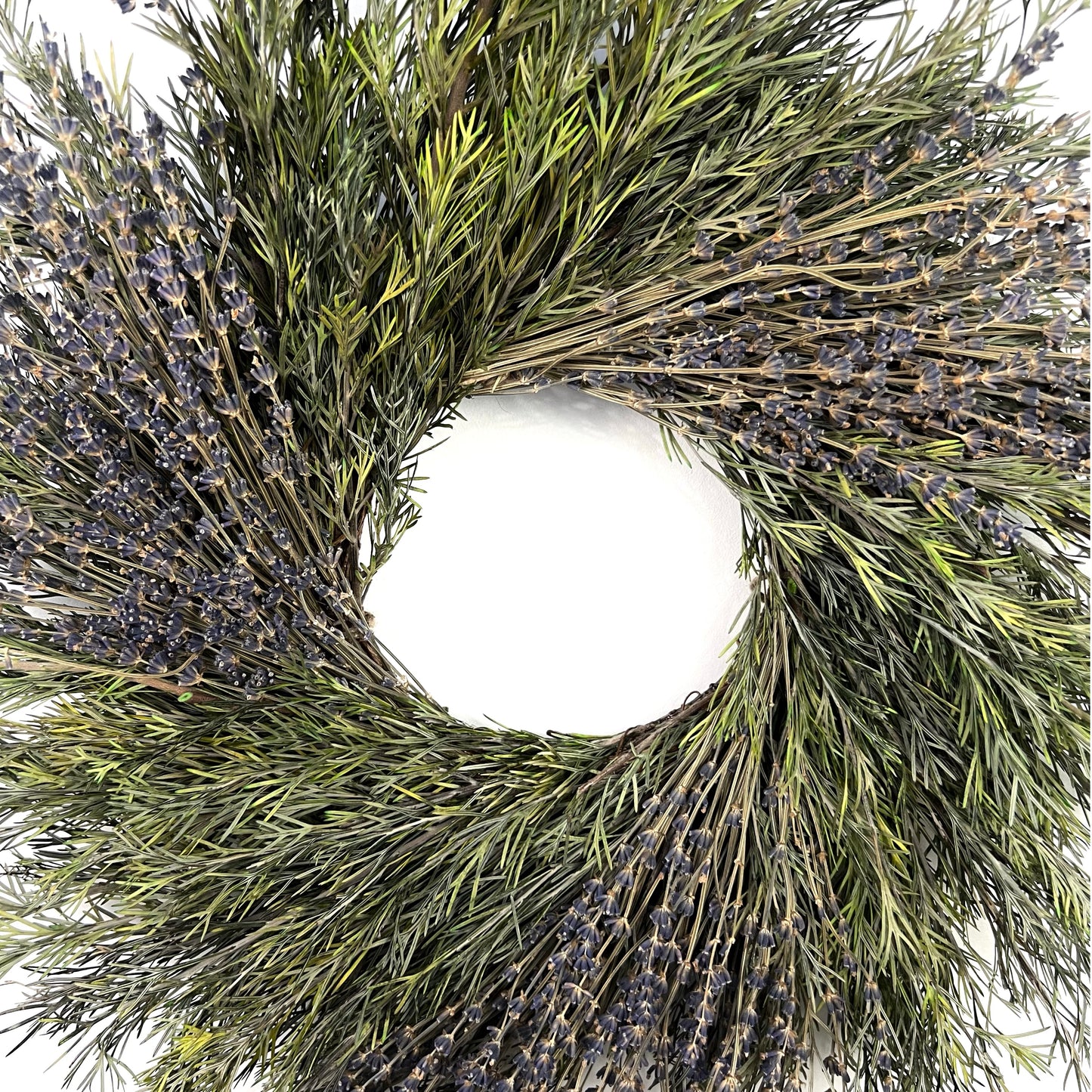 rustic preserved wreath with real lavender for cabins and cottage decors