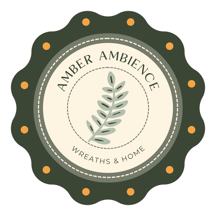 Logo of Amber Ambience with a leaf design